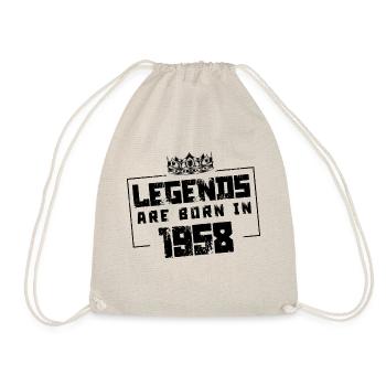 1958 legends born in - Turnbeutel - Natur - Vorne