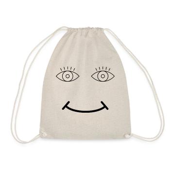 Face - Drawstring Bag - nature - Front