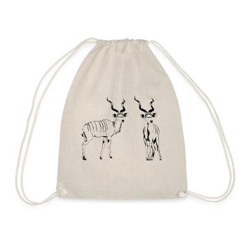 Kudu Antilope - Safari - Afrika - Großer Kudu - Turnbeutel - Natur - Vorne