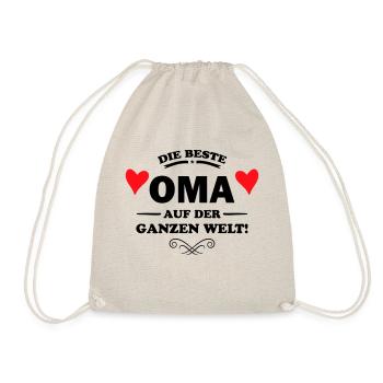 beste oma - Turnbeutel - Natur - Vorne
