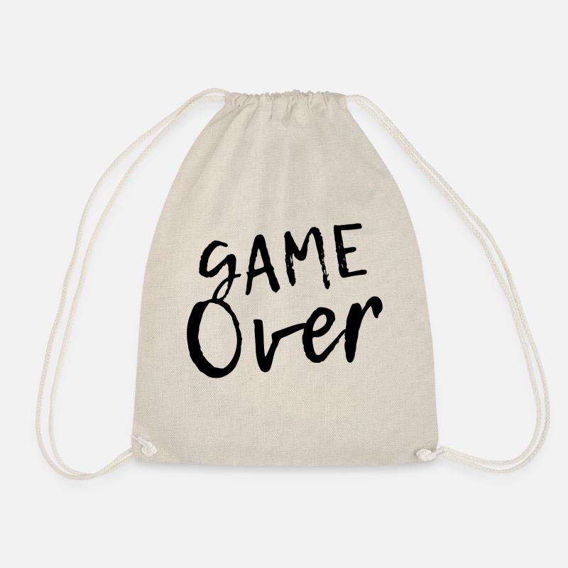 Game Over - Original Gift for Gamers - Drawstring Bag - nature