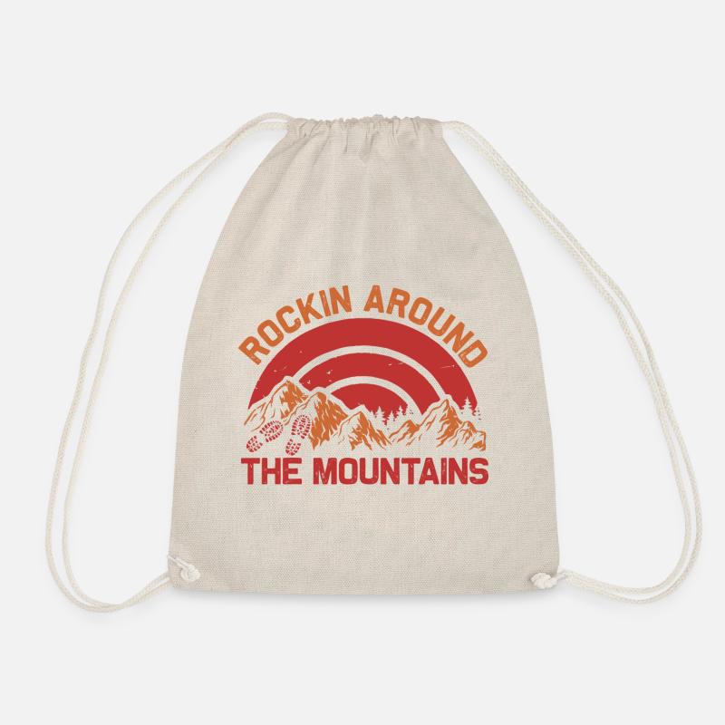 Rockin around the Mountains - Drawstring Bag - nature