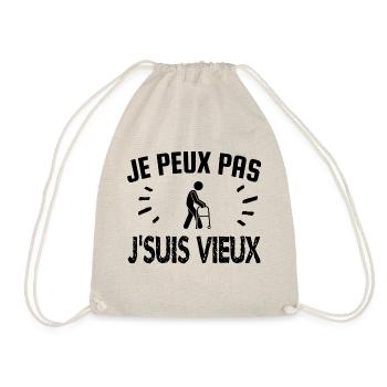 je peux pas je suis vieux - Sac de sport léger - nature - Devant