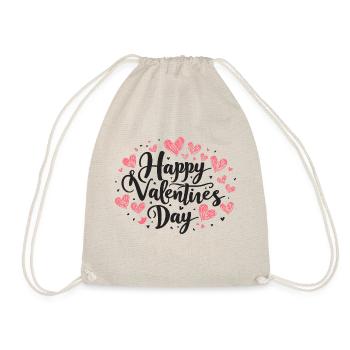 Liebe in der Luft - Valentinstags-Special - Turnbeutel - Natur - Vorne