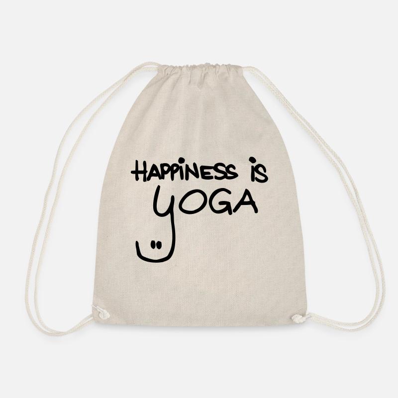 happiness is yoga - Turnbeutel - Natur
