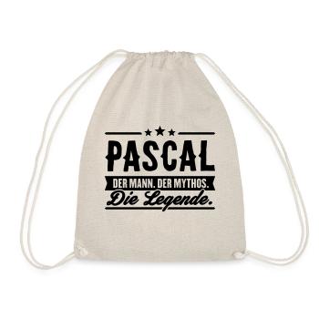 Man Myth Legend Pascal - Drawstring Bag - nature - Front