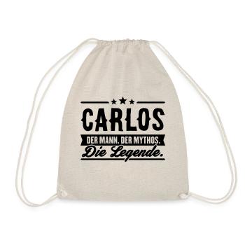 Man Myth Legend Carlos - Drawstring Bag - nature - Front