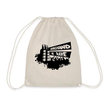 merchant rave - Drawstring Bag - nature - Front