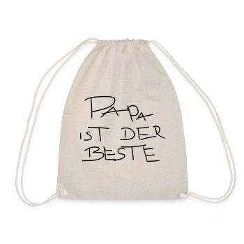 papa ist der beste - Turnbeutel - Natur - Vorne