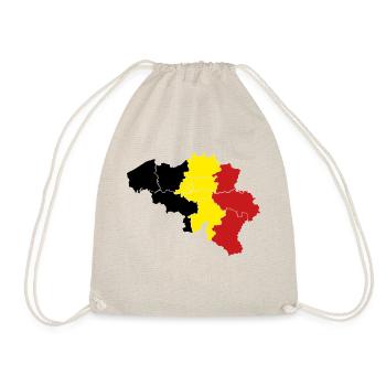 Belgian Flag, Belgian Flag, Belgian Products - Drawstring Bag - nature - Front