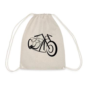 Custom Chopper Bike - Turnbeutel - Natur - Vorne