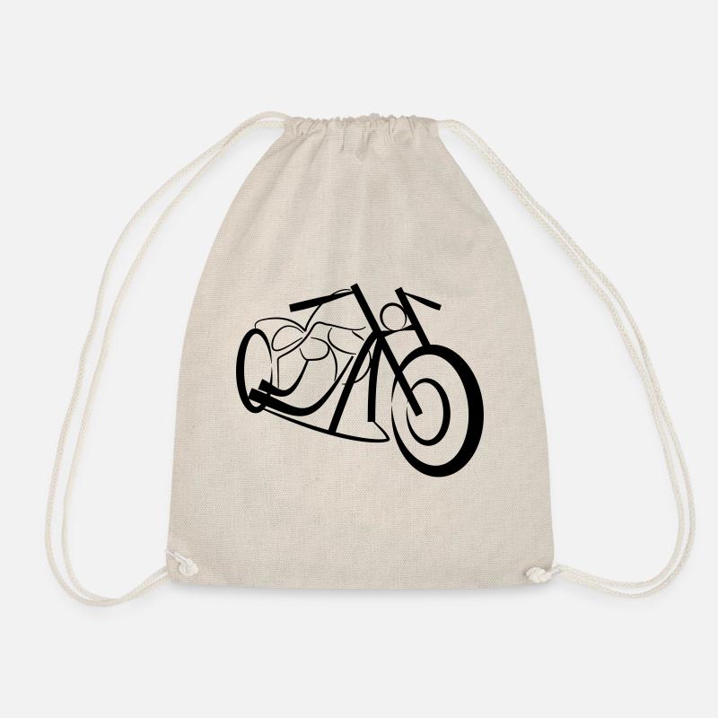Custom Chopper Bike - Turnbeutel - Natur
