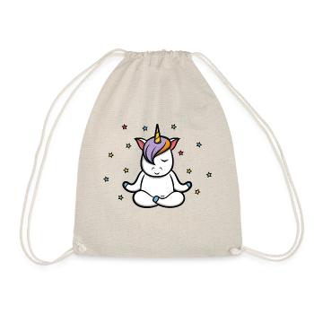 Yoga Licorne Etoile Karma Namaste Méditation Amour - Sac de sport léger - nature - Devant