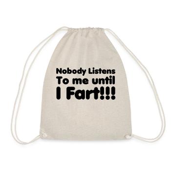 Fart - Drawstring Bag - nature - Front