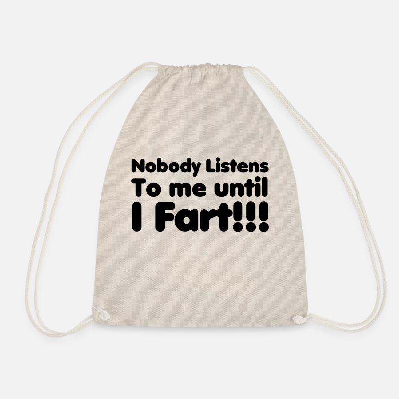 Fart - Drawstring Bag - nature