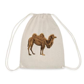 camel - Drawstring Bag - nature - Front