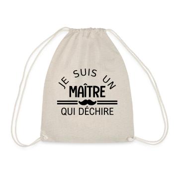 je suis un maitre qui déchire - Turnbeutel - Natur - Vorne