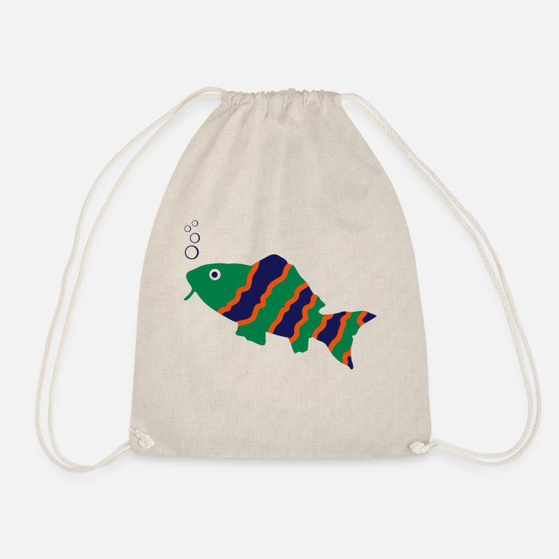 fisch - Turnbeutel - Natur