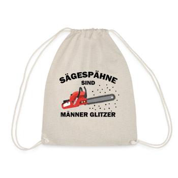 Sägespähne sind Männer Glitzer - Turnbeutel - Natur - Vorne