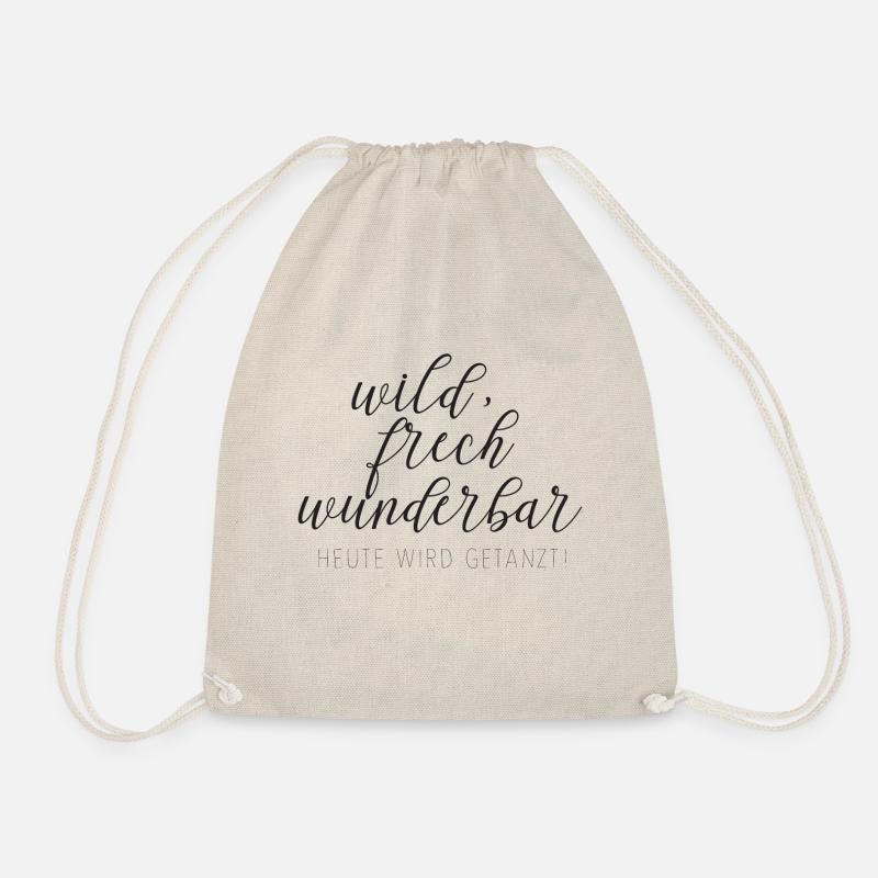 wild frech wunderbar - Turnbeutel - Natur