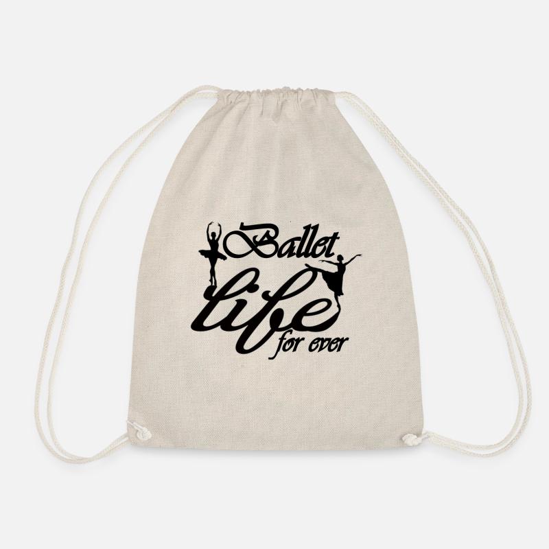 ballet life for ever - Turnbeutel - Natur