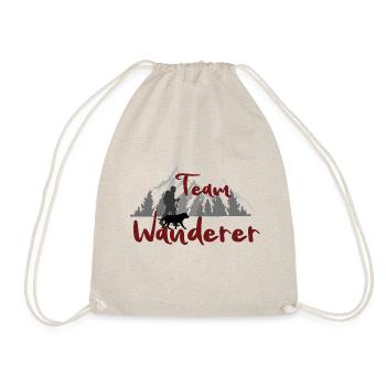 Team Wanderer Mann - Drawstring Bag - nature - Front