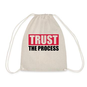 trust the process Zitat - Turnbeutel - Natur - Vorne