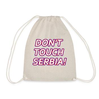 DON T TOUCH SERBIA - Turnbeutel - Natur - Vorne