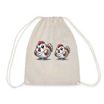 Poulets - Sac de sport léger - nature - Devant