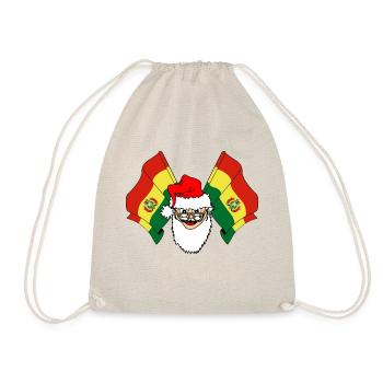 Drapeaux du Père Noël de la Bolivie - Sac de sport léger - nature - Devant