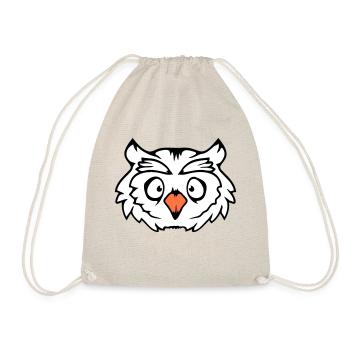 hibou oiseau aigle hibou hibou nuit oiseau effraie des granges chouette bande dessinée - Sac de sport léger - nature - Devant
