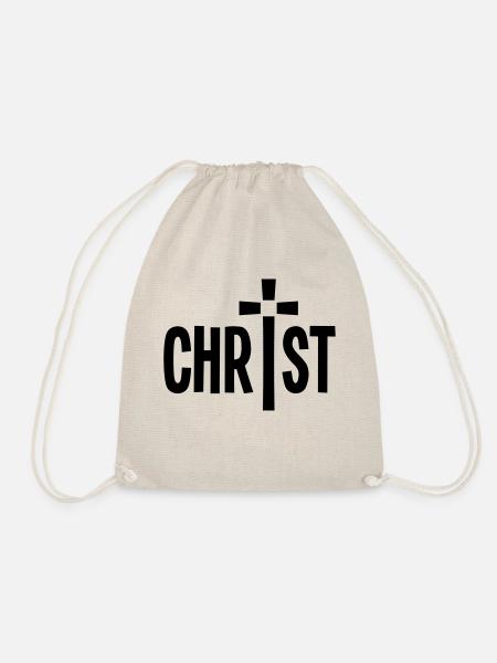 Christ Kreuz - Turnbeutel - Natur