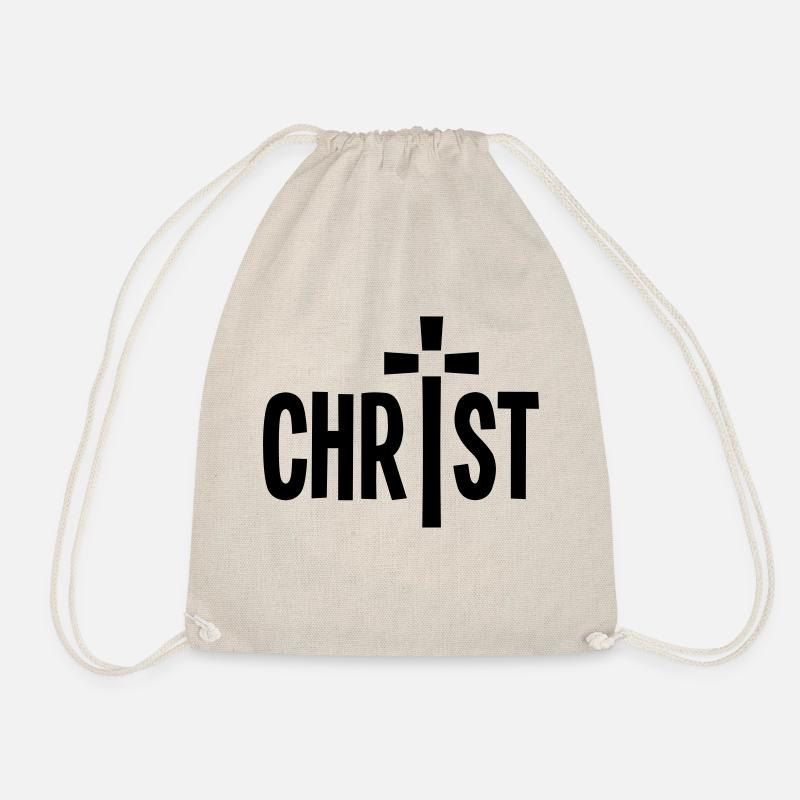 Christ Kreuz - Turnbeutel - Natur