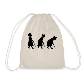 grandma re-evolution - Drawstring Bag - nature - Front