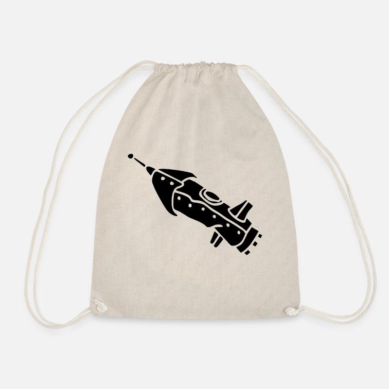 space shuttle space ship Rakete rocket satellite - Sac de sport léger - nature