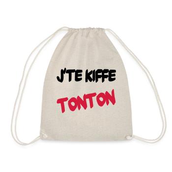 J'te kiffe tonton - Sac de sport léger - nature - Devant
