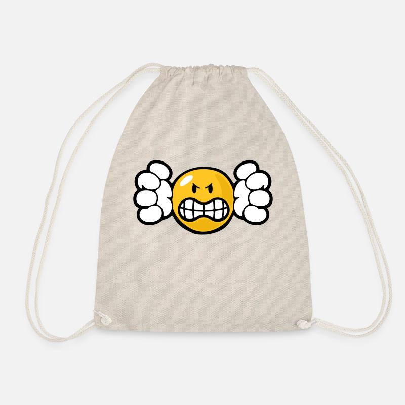 Smiley Anger Unforgiving - Turnbeutel - Natur