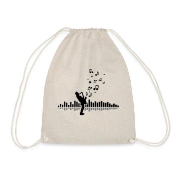 Musik - Musiker Jazz - Turnbeutel - Natur - Vorne