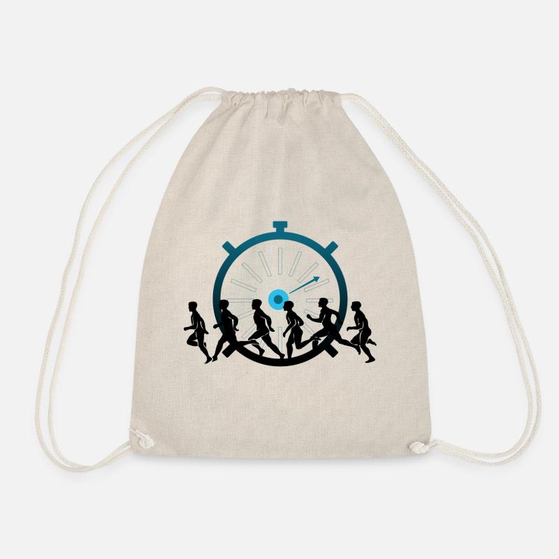 Race against the clock - Drawstring Bag - nature