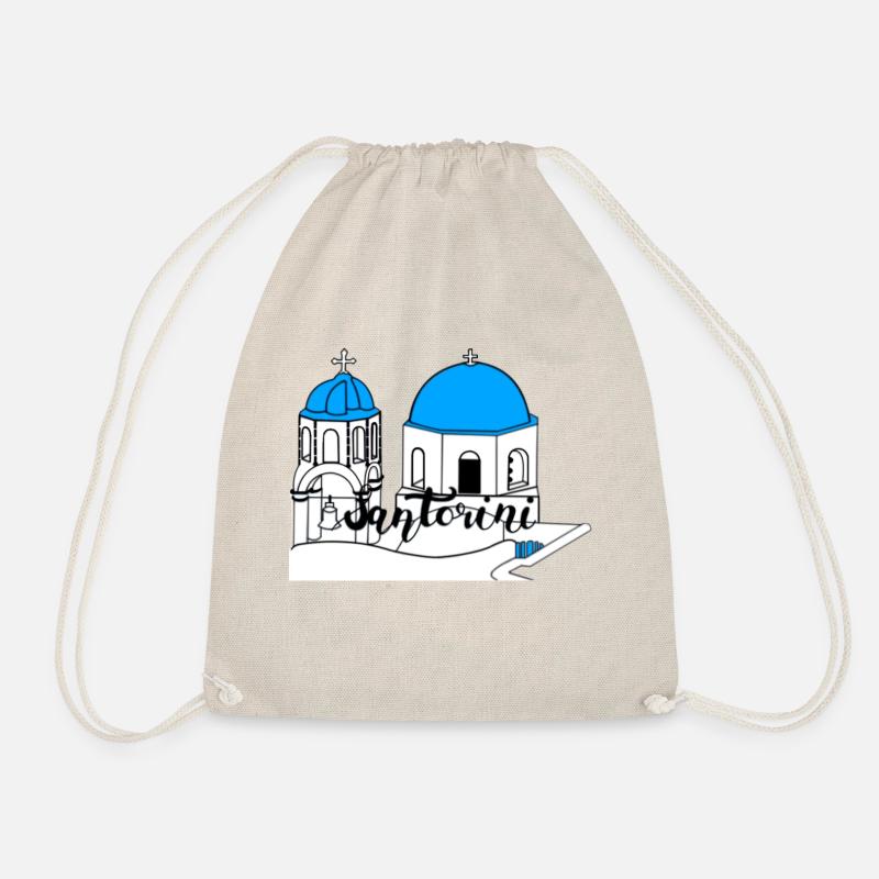 Santorini - Drawstring Bag - nature