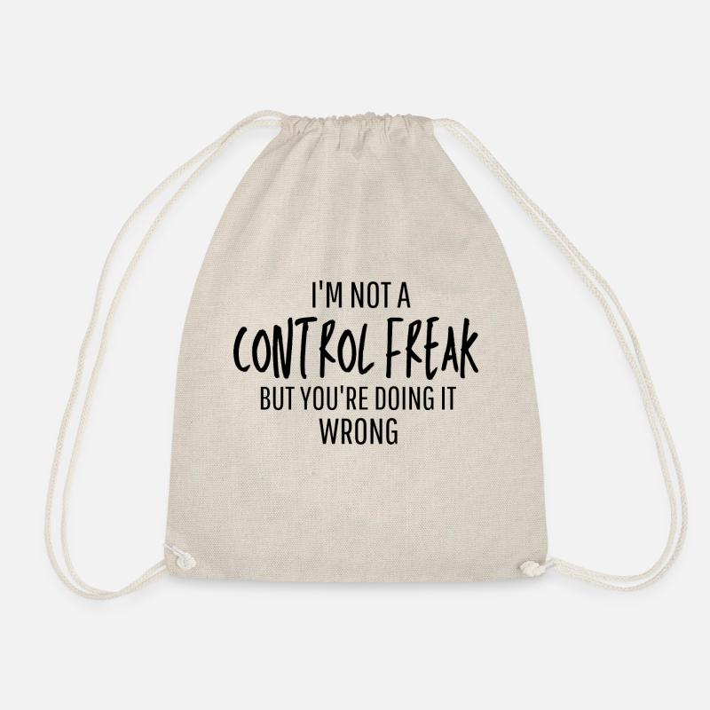 Control Freak - Drawstring Bag - nature