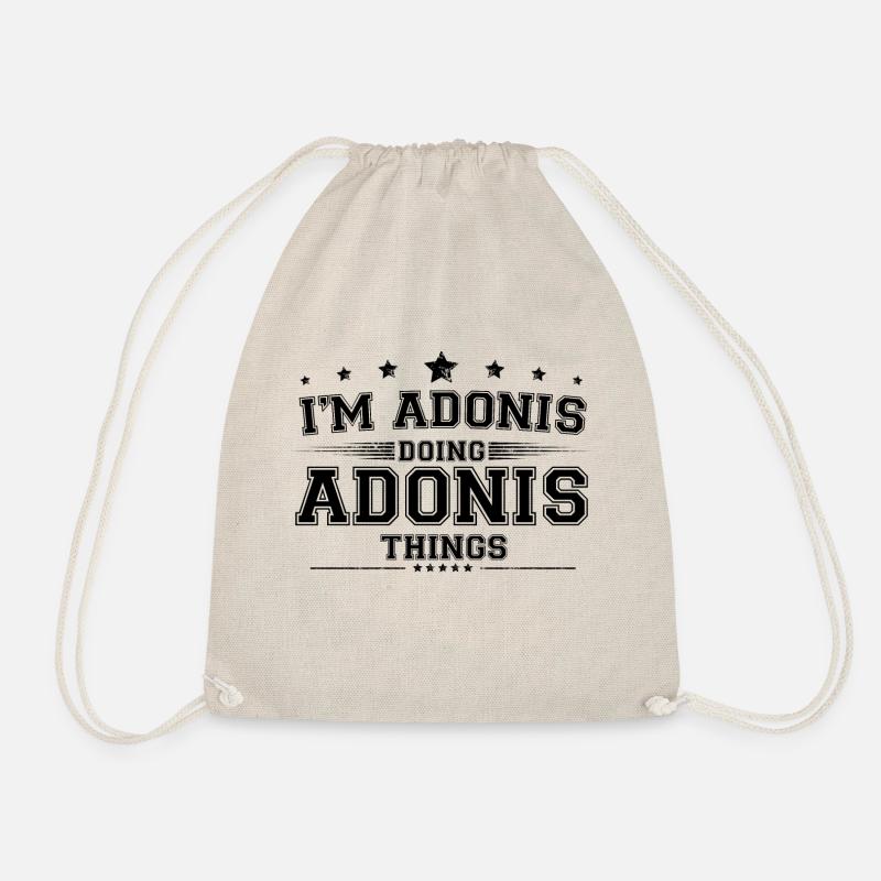 Ich bin Adonis, der Adonis Dinge macht - Turnbeutel - Natur