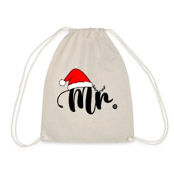 Monsieur Noël - Drawstring Bag - nature - Front