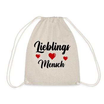 Lieblings Mensch - Turnbeutel - Natur - Vorne
