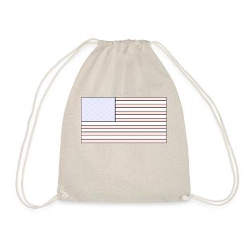 USA flag - Turnbeutel - Natur - Vorne