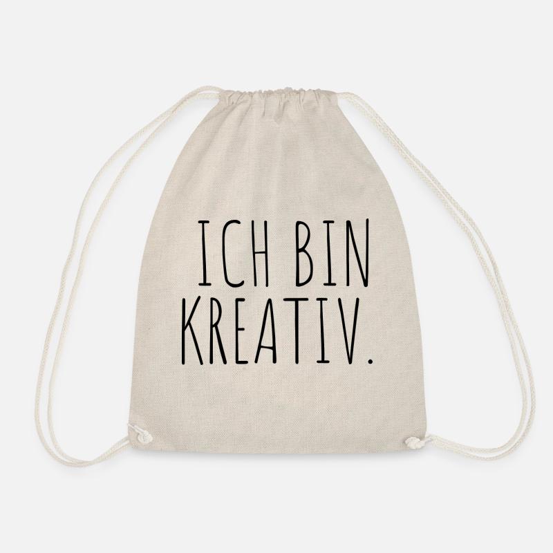Ich bin kreativ - Turnbeutel - Natur