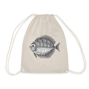Fisch - Turnbeutel - Natur - Vorne