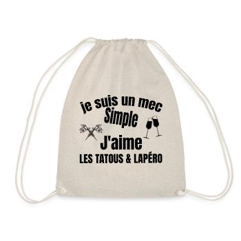tatous et apéro - Sac de sport léger - nature - Devant