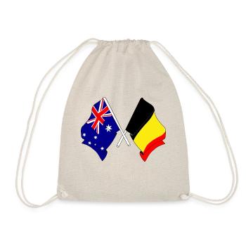 Flagge von Australien, Belgien - Turnbeutel - Natur - Vorne