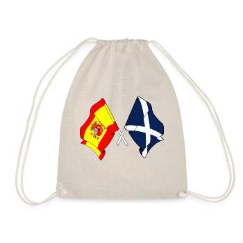 Flag Spain, Tenerife island crossed - Drawstring Bag - nature - Front